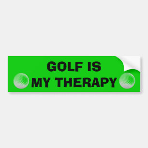 Adesivo Para Carro O golfe é minha terapia