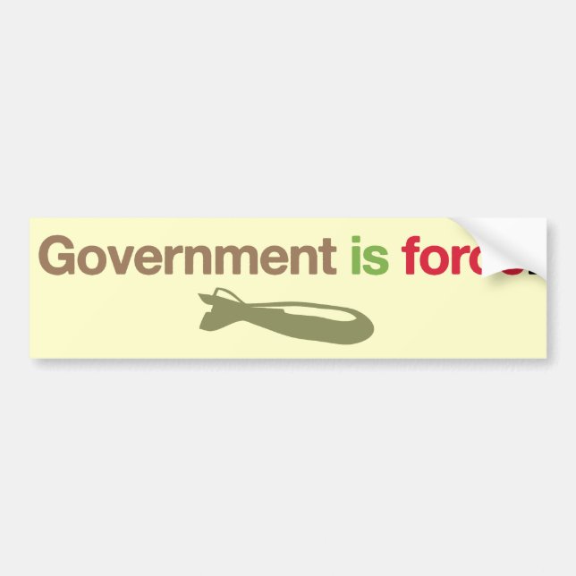 Adesivo Para Carro O governo é força (Frente)