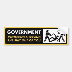 Adesivo Para Carro O governo que protege e que serve