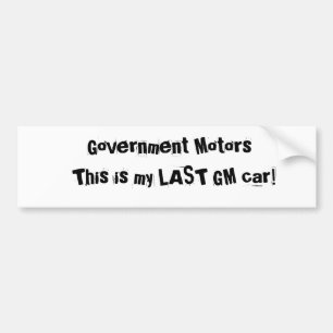 Adesivo Para Carro O governo viaja de automóvel, isto é meu ÚLTIMO