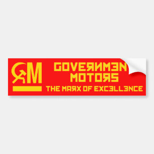 Adesivo Para Carro O governo viaja de automóvel o autocolante no