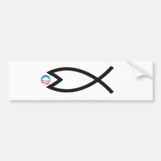 Adesivo Para Carro o jesusfish come obama