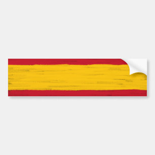 Adesivo Para Carro O lápis da cera da espanha esboçou a bandeira