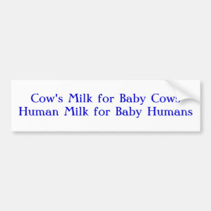 Adesivo Para Carro O leite de vaca para o leite de CowsHuman do bebê