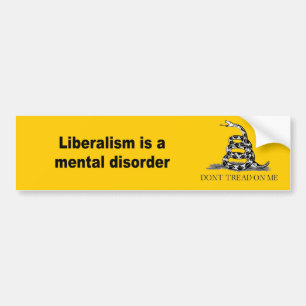 Adesivo Para Carro O liberalismo é um transtorno mental