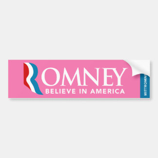 Adesivo Para Carro O logotipo de Mitt Romney acredita no autocolante