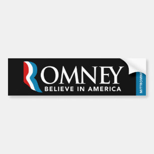 Adesivo Para Carro O logotipo de Mitt Romney acredita no autocolante