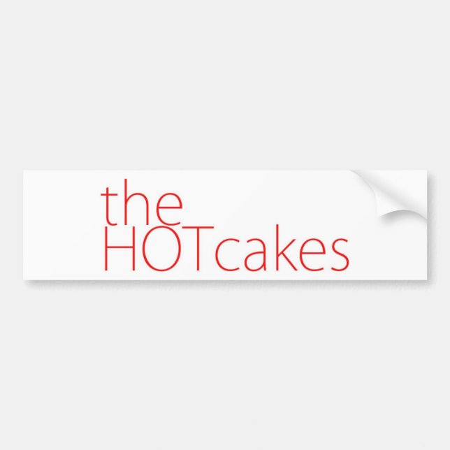 Adesivo Para Carro O logotipo do texto dos Hotcakes (Frente)