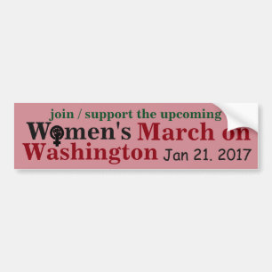 Adesivo Para Carro O março das mulheres em Washington