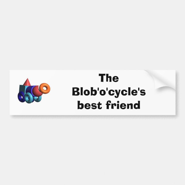 Adesivo Para Carro O melhor amigo do Blob'o'cycle (Frente)