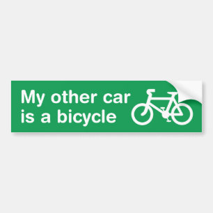 Adesivo Para Carro O meu outro carro é um autocolante de bicicleta (v