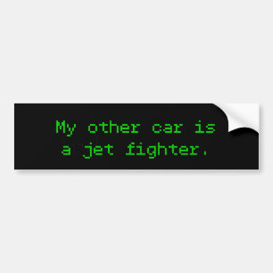 Adesivo Para Carro O Meu Outro Carro É Um Combatente De Jato