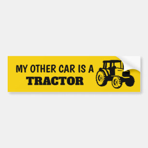 Adesivo Para Carro O meu outro carro é um trator