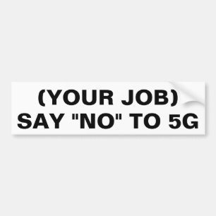 Adesivo Para Carro O modelo genérico para "diz não a 5G "