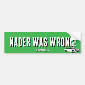Adesivo Para Carro O Nader estava errado