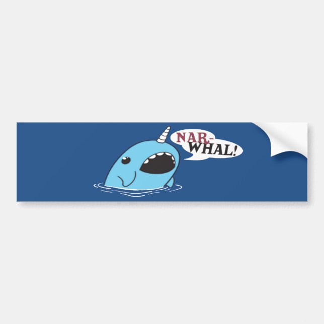 Adesivo Para Carro O Narwhal alto (Frente)