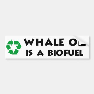 Adesivo Para Carro O óleo de baleia é um combustível biológico