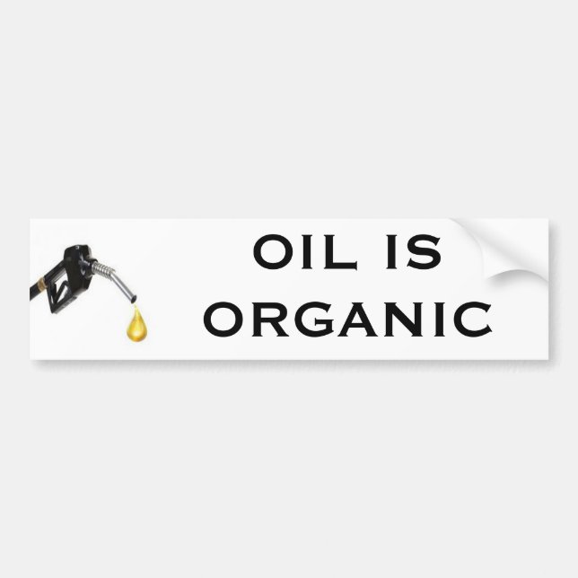 Adesivo Para Carro O óleo é orgânico (Frente)
