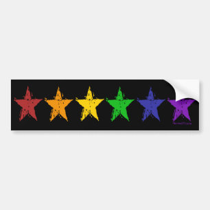Adesivo Para Carro O orgulho gay Stars o autocolante no vidro