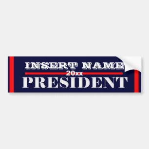 Adesivo Para Carro O presidente 2012 de Ron Paul PERSONALIZA