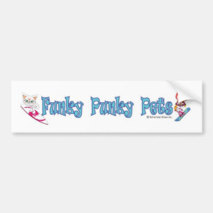 Adesivo Para Carro O Punky Funky Pets o autocolante no vidro traseiro