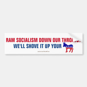 Adesivo Para Carro O Ram Socialismo Abaixo Das Nossas Gargantas, Atir