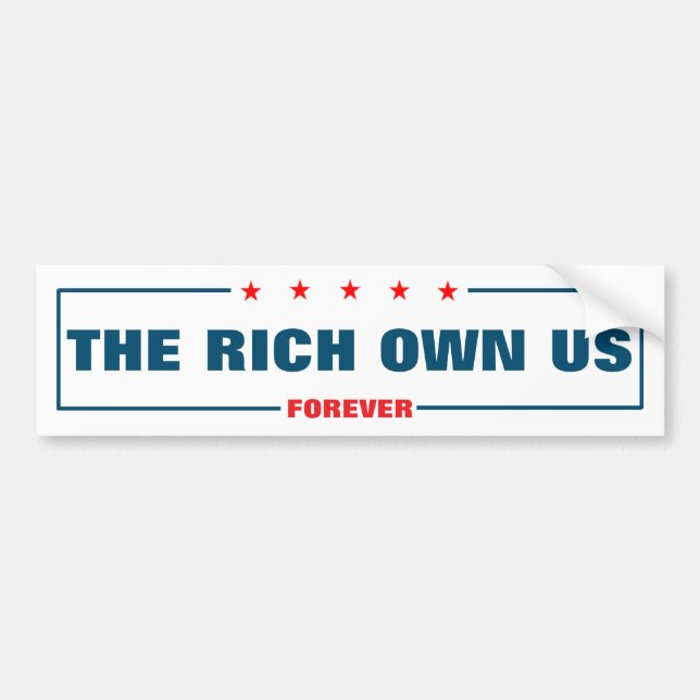 Adesivo Para Carro O Rich Proprietário Do Bumper Sticker (Frente)