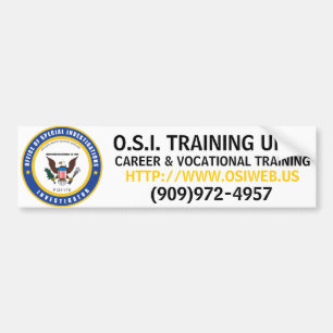 ADESIVO PARA CARRO O.S.I. UNIDADE DE TREINAMENTO, HTTP: