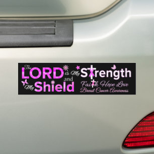 Adesivo Para Carro O SENHOR é Minha Força