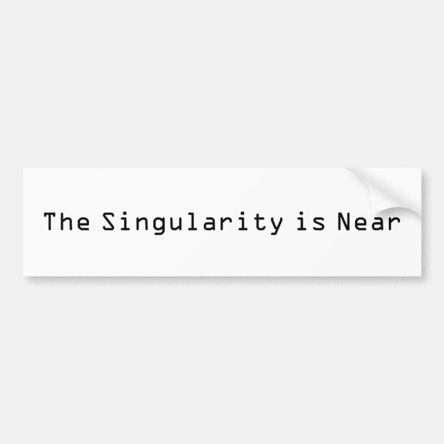 Adesivo Para Carro O Singularity está próximo (Frente)