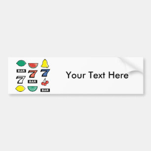 Adesivo Para Carro O slot machine entalha frutas - jogo para ganhar
