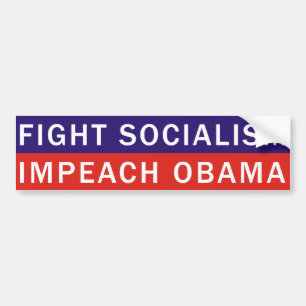 ADESIVO PARA CARRO O SOCIALISMO DA LUTA ACUSA OBAMA