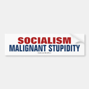Adesivo Para Carro O socialismo é um maligno bastão de estupidez