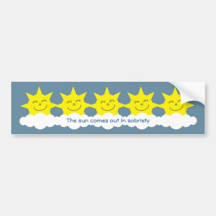 Adesivo Para Carro O sol sai no autocolante no vidro traseiro da