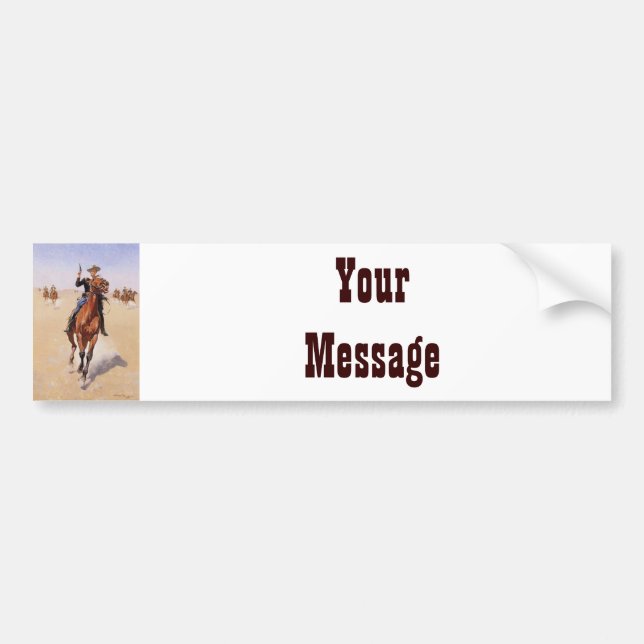 Adesivo Para Carro O soldado de Frederic Remington (Frente)