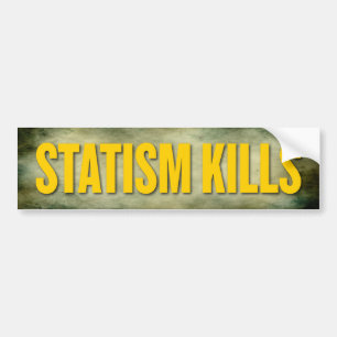 Adesivo Para Carro O Statism mata o autocolante no vidro traseiro
