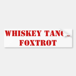 Adesivo Para Carro O tango do uísque Foxtrot