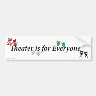 Adesivo Para Carro O teatro é para o autocolante no vidro traseiro de