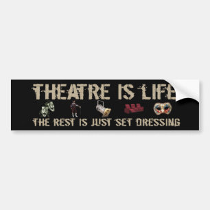 Adesivo Para Carro O teatro é vida