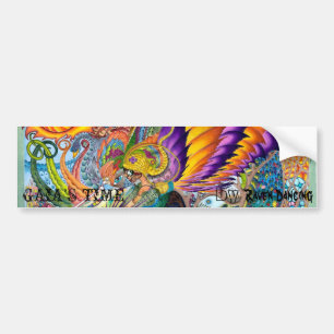 Adesivo Para Carro O TEMPO BUMPERSTICKER de GAIA pela dança do corvo
