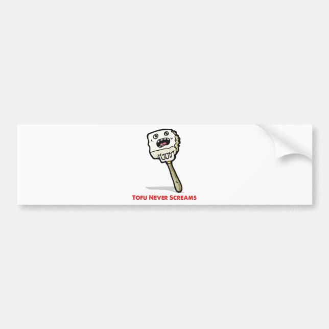 Adesivo Para Carro O Tofu nunca grita (Frente)
