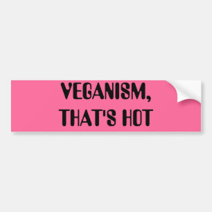 ADESIVO PARA CARRO O VEGANISMO, DE QUE ESTÁ QUENTE