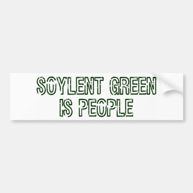 Adesivo Para Carro O verde de Soylent é pessoas do autocolante no (Frente)