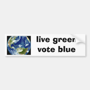 Adesivo Para Carro "o verde vivo, vota" o autocolante no vidro