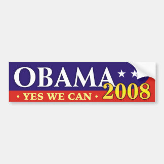 Adesivo Para Carro Obama 2008 - Sim nós podemos!