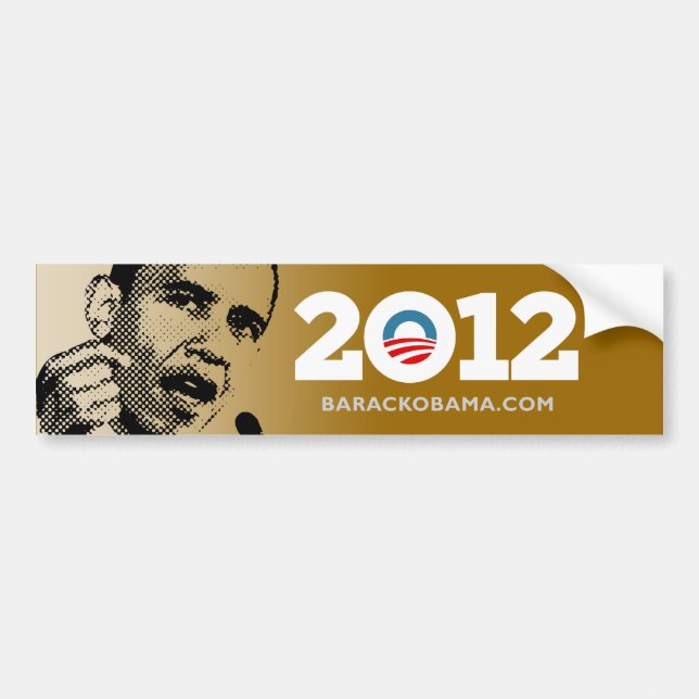 Adesivo Para Carro Obama 2012 (Frente)