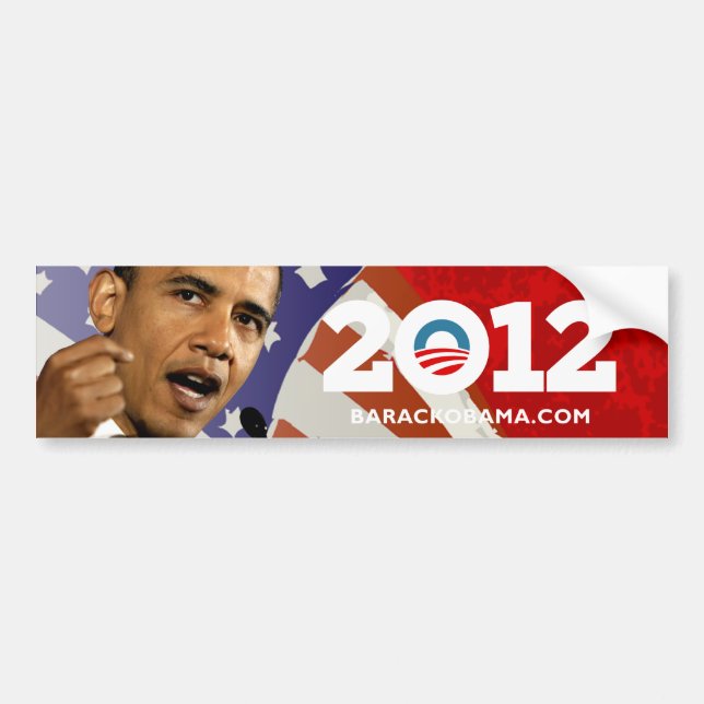 Adesivo Para Carro Obama 2012 (Frente)