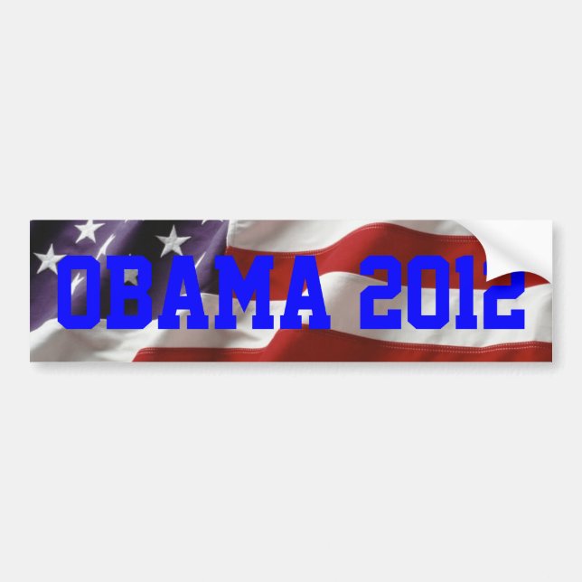 Adesivo Para Carro Obama 2012 (Frente)