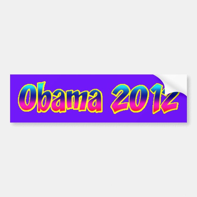 Adesivo Para Carro Obama 2012 (Frente)
