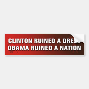 Adesivo Para Carro Obama arruinou uma nação